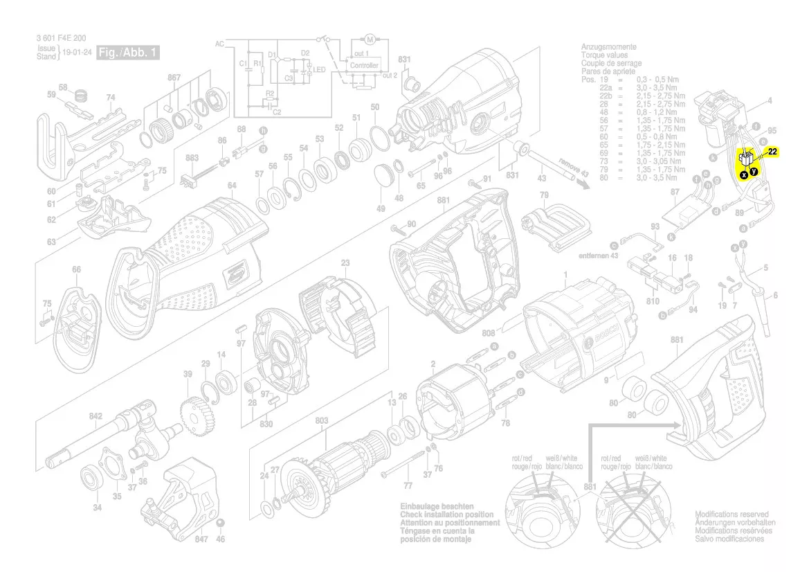 Barrette de connexion réf. 2 610 956 870 Bosch